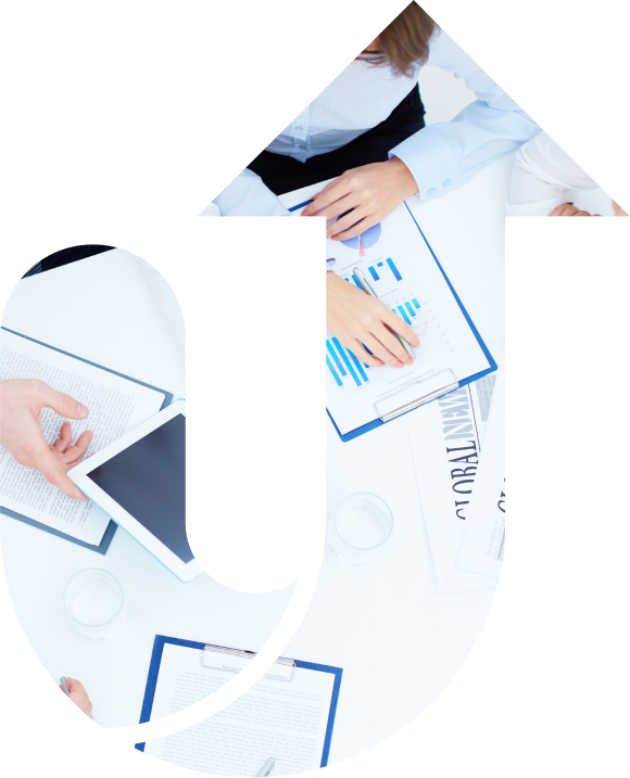 Business professionals working together